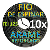 Kit Com 10 Fio De Espinar Isolado Fei 125 Arame Reforçado 