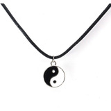 Scddboy Collar Con Dije Yin Yang Para Hombre, Collar De Cord