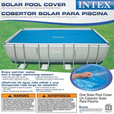 Intex Cobertor Solar Para Alberca De 18 Pies X 9 Pies, Medid