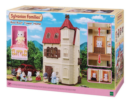 Sylvanian Families Casa 3 Pisos Ascensor + Muebles + Figura