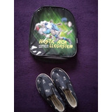 Mochila Nene Kevingston + Panchas Alpargatas Wanama T.30