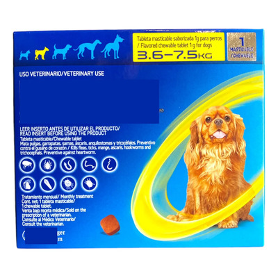 Suplemento Para Perro Nex - Gard 3.5-7.5kg 1 Tab Amarillo | Envío gratis