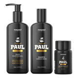 Kit Shampoo Balm E Texturizador Traditional Paul Masculino 