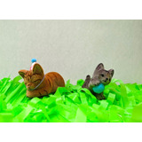 Pack X2 Animales De Felpa Con Bonete Gatos Deco Tortas
