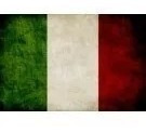 Adesivo Bandeira Resinado Itália Envelhecida
