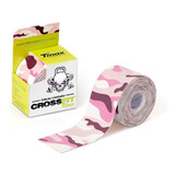 Fita Kinesio Bandagem Adesiva Crossfit Camuflado Rosa Tmax