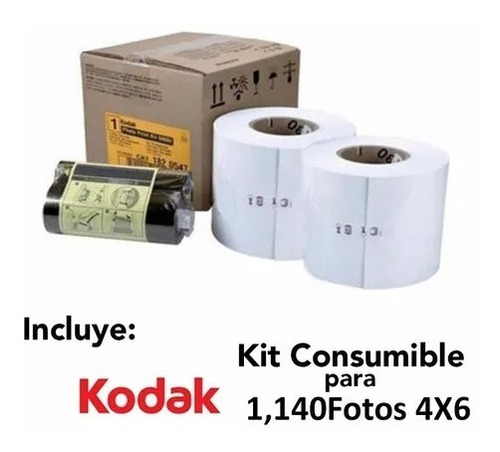 Kit Para Impresoras Kodak 6800/6850.jumbo.1,140 Fotos 4x6 .