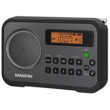 Radio Digital Sangean Pr-d18 Sintonizador Am Fm Parlante Color Negro Con Gris