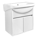 Mueble Vanitorio Colgante Soul 50 Fanaloza Cantidad De Agujeros Para Grifería Un Agujero Bacha Blanco Mueble Blanco