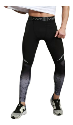 Lycra Deportiva- Ref. 8025 - Hombre- Negro-gris. Gym