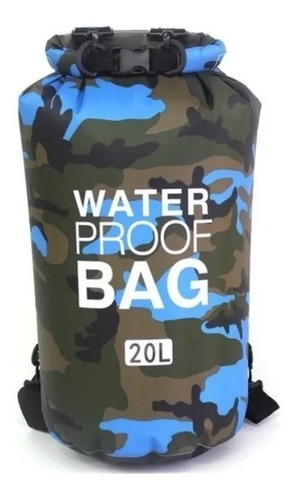 Bolso Estanco Camuflado Water Proof Bag 20lts-kayak- Nautica