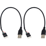 Duttek - Cable Extensor De 5 Pines Para Placa Base Macho Usb