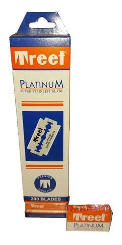 Filos Treet Platinum Afeitar Barberia X 10 Unidades