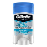 Gillette Clear Gel Cool Wave Desodorante En Gel Hombre 45g