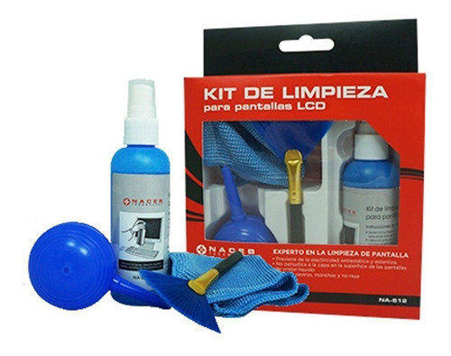 Kit De Limpieza Naceb Na-612, Limpiador, Lcd/tft/plasma