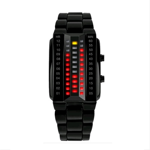 Reloj Hombre Skmei 1035 Digital Sumergible Acero Negro