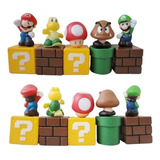 5 Figuras Mario Bros Set Luigi Mario Yoshi Envio Gratis Dhl