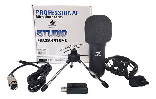 Microfono Streaming Con Tripode American Sound Tcm202