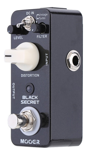 1 Mooer Black Secret Micro Distortion - Guitarra Eléctrica