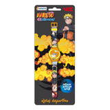 Reloj Digital Deportivo Naruto Shippuden Tapi Original Lelab Color De La Malla Naranja