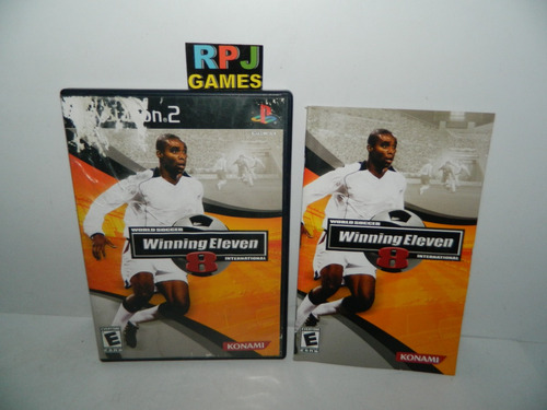 Caixa Vazia C/ Manual Do Winning Eleven 8 Ps2 - Sem O Jogo