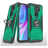 Funda Para Xiaomi Redmi Note 8 Pro Shock Color + Cristal 9d