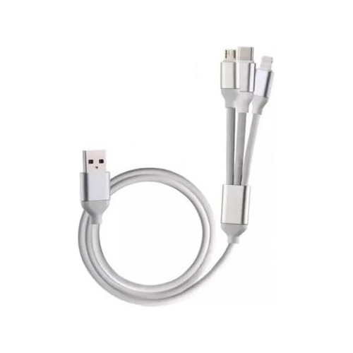 Cable Multiple Universal 3 En 1 Micro-usb Lighting Tipo-c