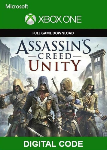 Jogo Xbox Assassin's Creed Unity Codigo De 25 Digitos.