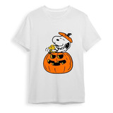 Playera Snoopy Woodstock Sorpresa Calabaza Peanuts