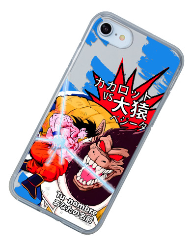 Funda Para iPhone Dbz Goku Vs Vegeta Ozaru Personalizada