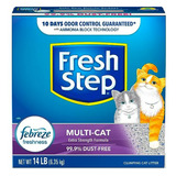 Fresh Step Multi-gato Con Frescura Febreze, Arena Aglomerant