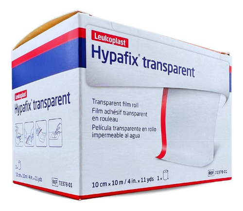 Hypafix Apósito Transparente 10 Cm X 10 M Impermeable Bsn