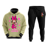 Conjunto De Moletom Sublimado Infantil Desenho Baby Minnie