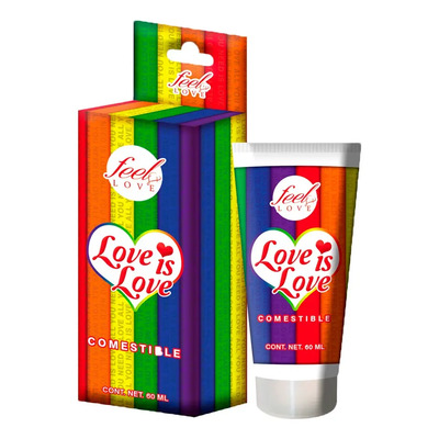 Gel Lubricante Love Is Love Comestible 60ml. Placer Maxxy1  | Meses sin interés