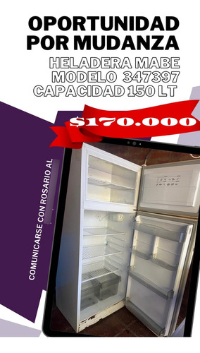 Heladera Mabe Modelo 347397usada - Refrigera Excelente