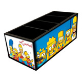 The Simpsons Porta Controle Madeira Mdf 4 Nichos Decoupage