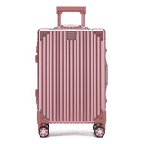 Valija Carry On Cabina De Aluminio T-onebag Candato Tsa Ruedas 360 Grados Color Rosa