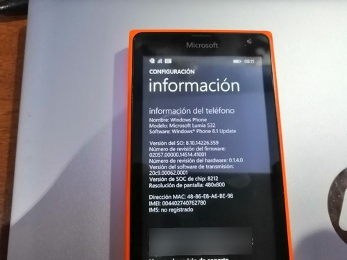 Wow! Nokia Lumia 532 Prototipo! Unico! V/c iPhone iPad Xr Xs