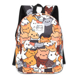 Mochila Con Estampado De Gato Lindo De Dibujos Animados