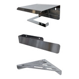 Kit Set Accesorios Para Baño Completo Acero Inox 3 Piezas