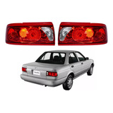 2 Pz Calaveras Traseras Sport Deportivas Nissan Tsuru3 Rojas