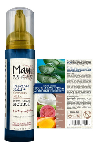 Maui Moisture Flexible Hold + Coconut Milk Curl Foam Mousse