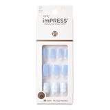 Uñas Impress Kiss / Press-on Modelo Petite Getaway