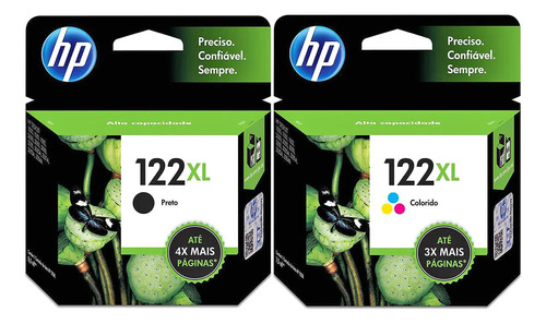 Cartucho Hp 122xl Preto 02 Unidades. Original