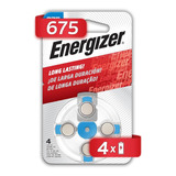 Pila Energizer Auditiva Modelo Az675 O 675 Blister 4 Unidades 1.45v Zinc Aire