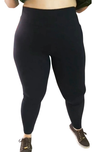 Legging Preta Plus Size Feminina Suplex K2b 100% Original