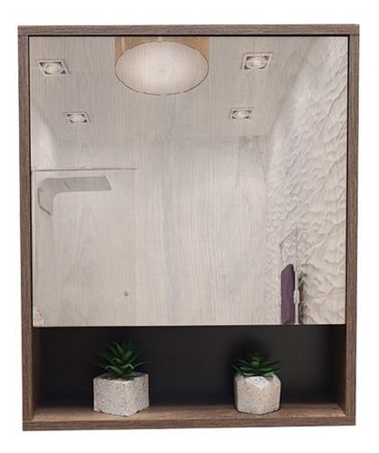 Gabinete De Baño Con Espejo 60x50 Cm Eclipta