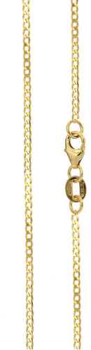Cadena Oro 18k Collar Groumet 45cm 3.2g Cubana Hombre Mujer