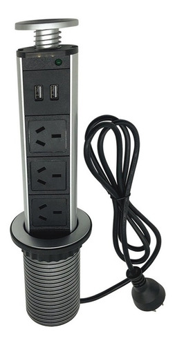 Toma Zapatilla Periscopio Para Escritorio 3 Tomas Usb Tbcin