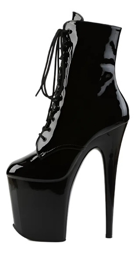 Bota Negra Pleaser Flamingo-1020 | Envío gratis